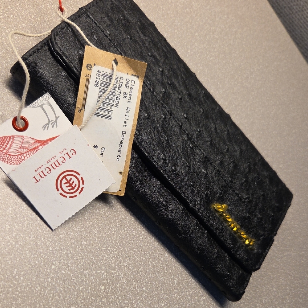 NEW Element Black Textured WALLET
